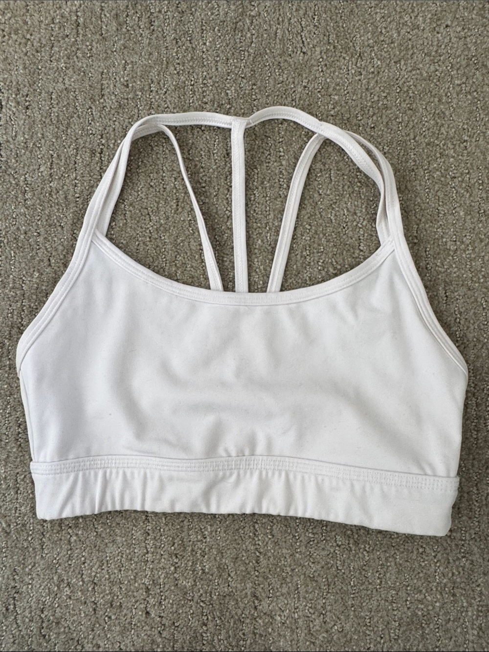Alphalete White Sports Bra Like New